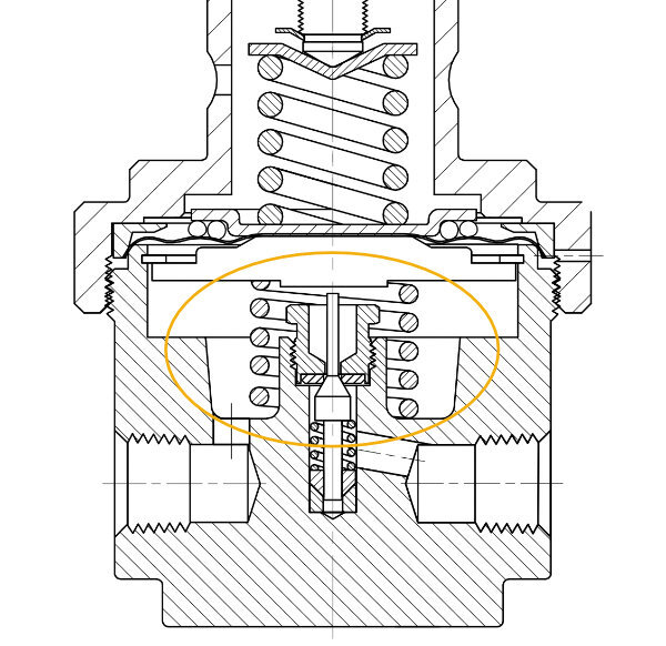 絶対圧圧力調整器_バイアススプリング